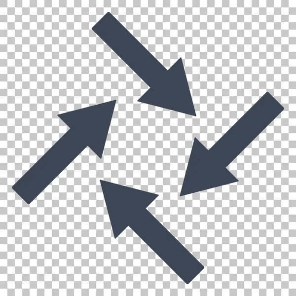Flechas centrípetas Vector icono — Vector de stock