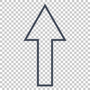 Yukarı Oklu Vektör Simgesi