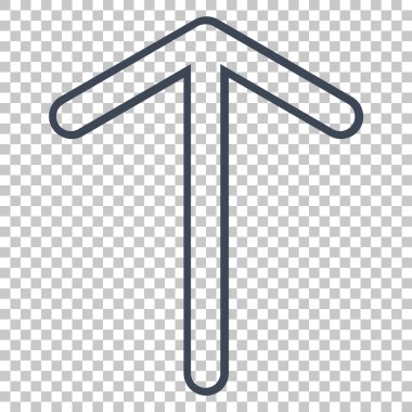 Yukarı Oklu Vektör Simgesi