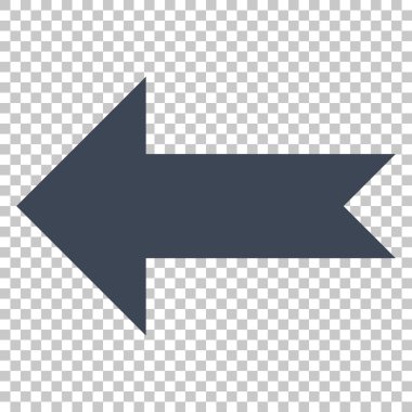 Ok sol vektör simgesi