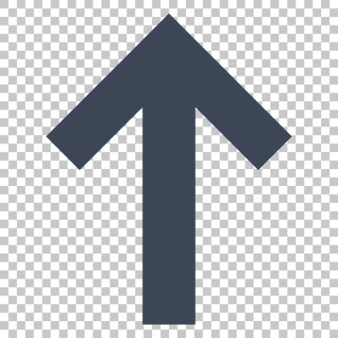 Yukarı Oklu Vektör Simgesi