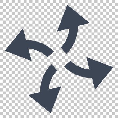 Santrifüj okları vektör simgesi