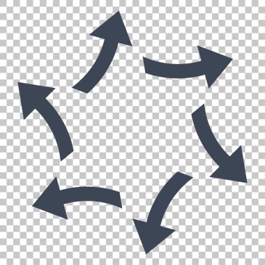 Santrifüj okları vektör simgesi