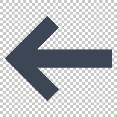 Ok sol vektör simgesi