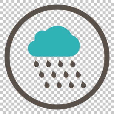 yağmur bulutu vektör simgesi