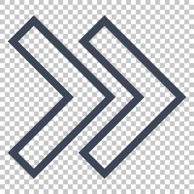 Üst karakter doğru vektör simgesi