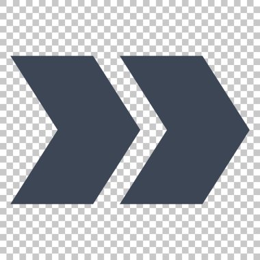 Üst karakter doğru vektör simgesi