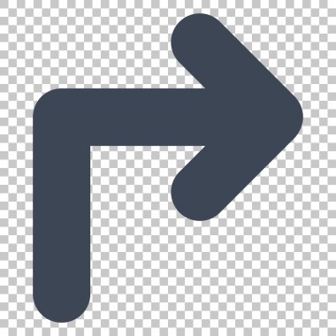 Doğru vektör simge açmak