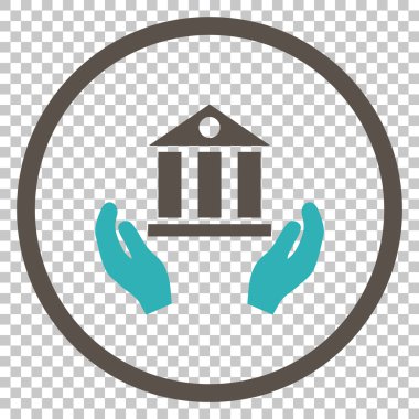 Banka hizmet vektör simgesi