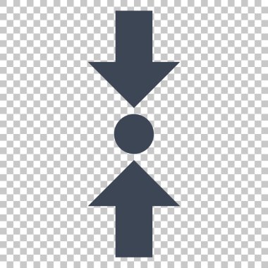 Basınç dikey vektör simgesi