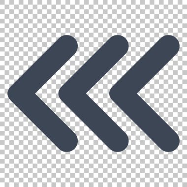 Üçlü ok ucu sol vektör simgesi