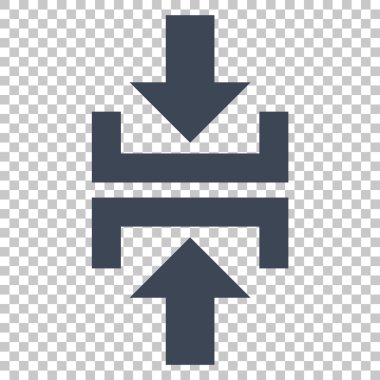 Basın düşey yönde vektör simgesi