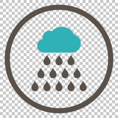 yağmur bulutu vektör simgesi