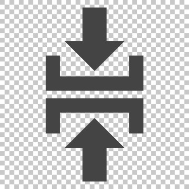 Basın düşey yönde vektör simgesi