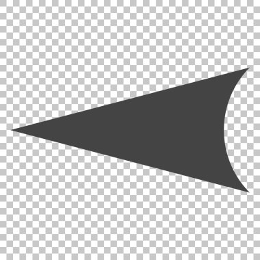 Ok ucu sol vektör simgesi