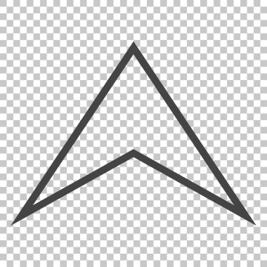 Vektör simge yukarı ok ucu