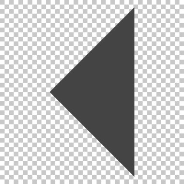 Ok ucu sol vektör simgesi