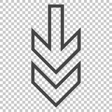 Vektör simgesi aşağı yön