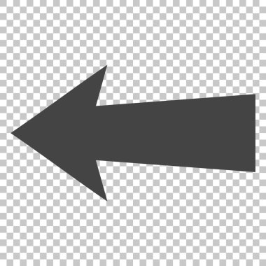 Ok sol vektör simgesi