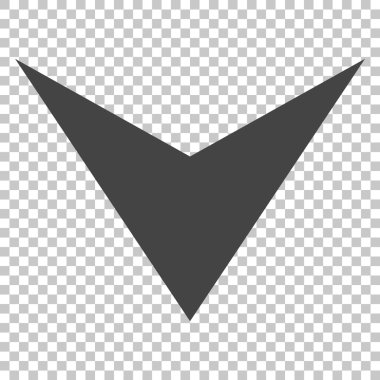 Vektör simgesi aşağı ok ucu