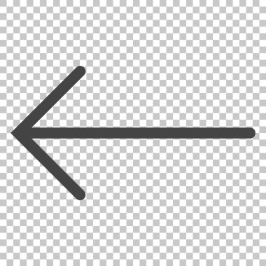 Ok sol vektör simgesi