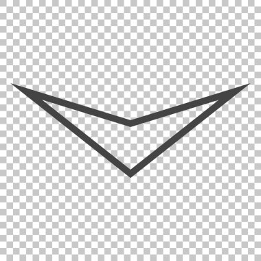 Vektör simgesi aşağı ok ucu