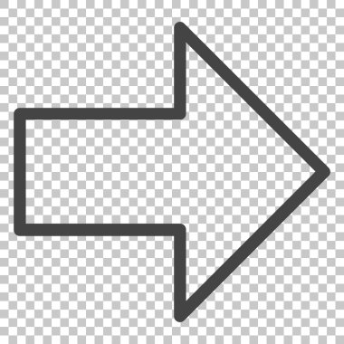 ok sağ vektör simgesi