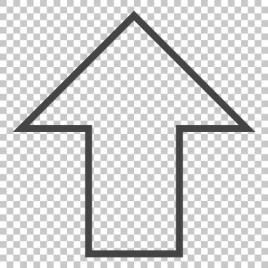 Yukarı Oklu Vektör Simgesi