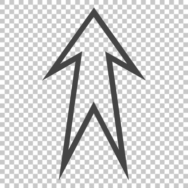 Yukarı Oklu Vektör Simgesi