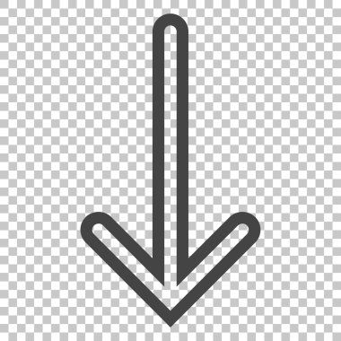 ok aşağı vektör simgesi