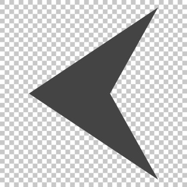 Ok ucu sol vektör simgesi