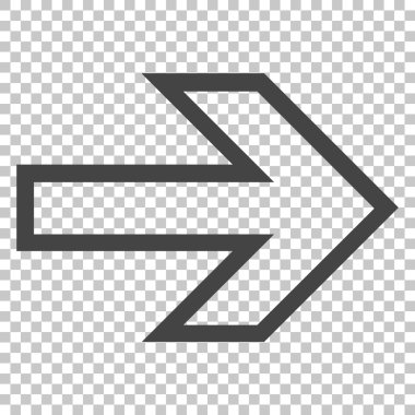 ok sağ vektör simgesi