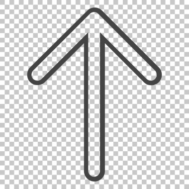 Yukarı Oklu Vektör Simgesi