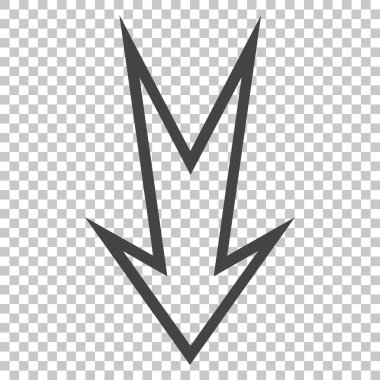 ok aşağı vektör simgesi