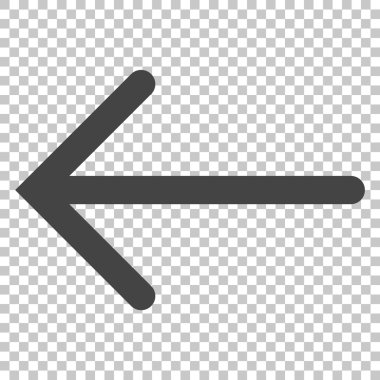 Ok sol vektör simgesi