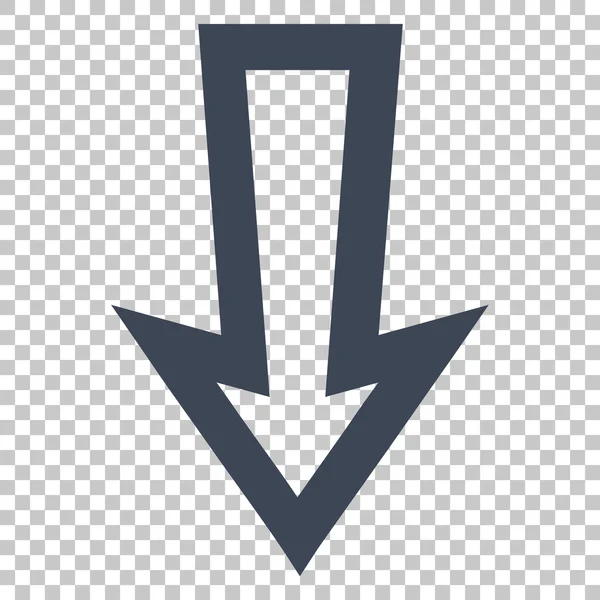 Arrow Down Vector Icon — Stock Vector