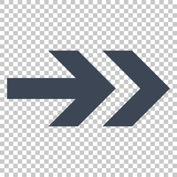 Pil höger vektor ikon — Stock vektor