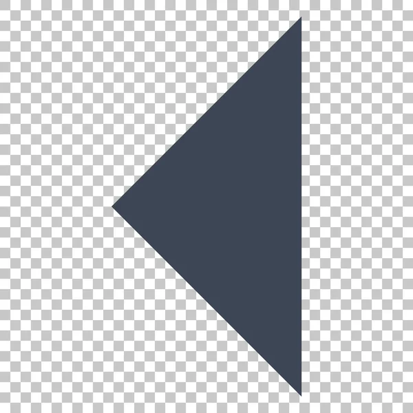 Icono del vector izquierdo de la punta de flecha — Archivo Imágenes Vectoriales
