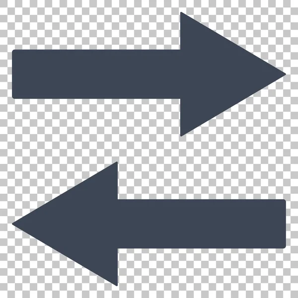 Flechas de giro horizontales Vector icono — Vector de stock