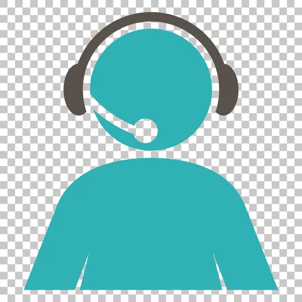 Callcenter-Betreiber Vektor-Symbol — Stockvektor