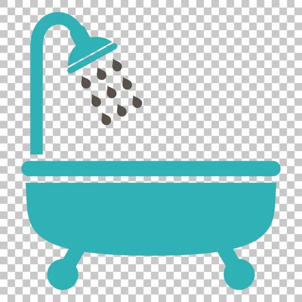 Douche bad vector pictogram — Stockvector