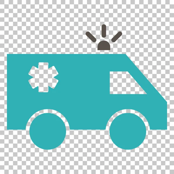 Icono del vector del coche de emergencia — Vector de stock