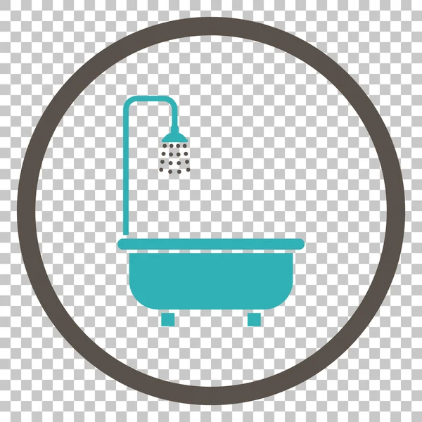 Shower Bath Vector Icon — Stock Vector