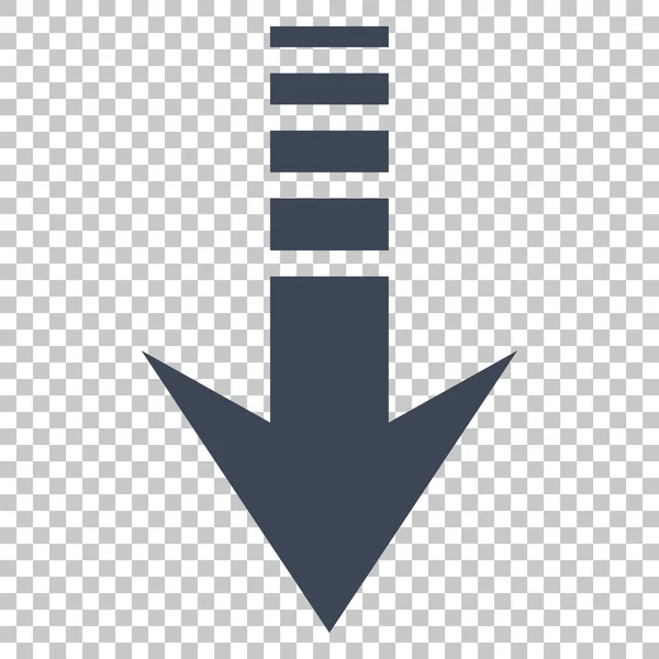 Skicka ner vektor ikon — Stock vektor