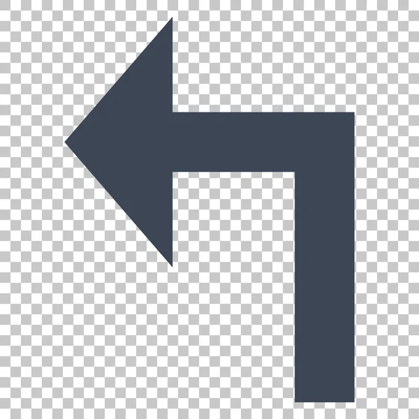 Turn Left Vector Icon — Stock Vector