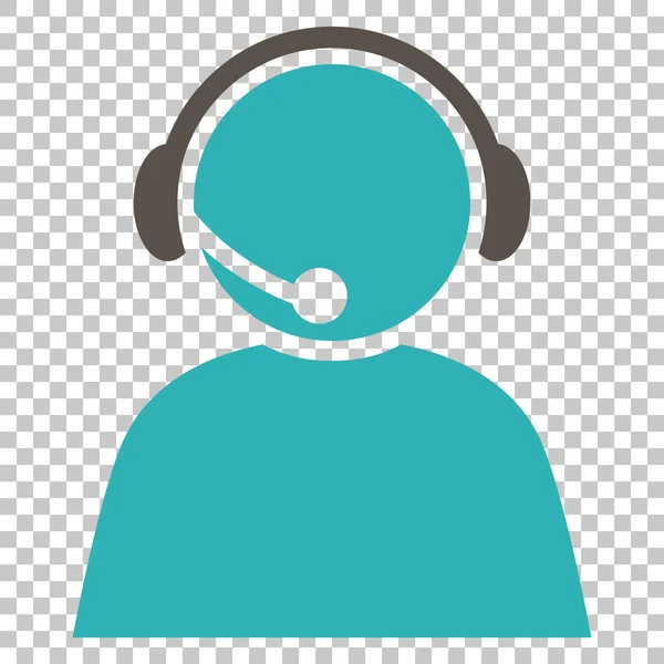 Callcenter-Betreiber Vektor-Symbol — Stockvektor