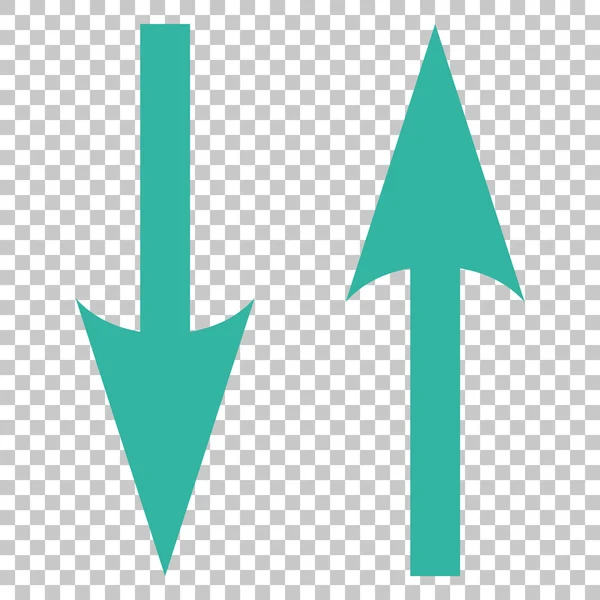 Flechas de cambio verticales Vector icono — Vector de stock