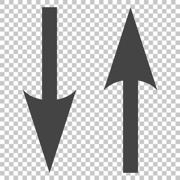 Flechas de cambio verticales Vector icono — Vector de stock
