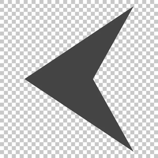Icono del vector izquierdo de la punta de flecha — Vector de stock