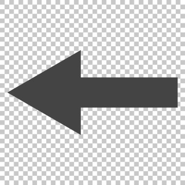 Ok sol vektör simgesi